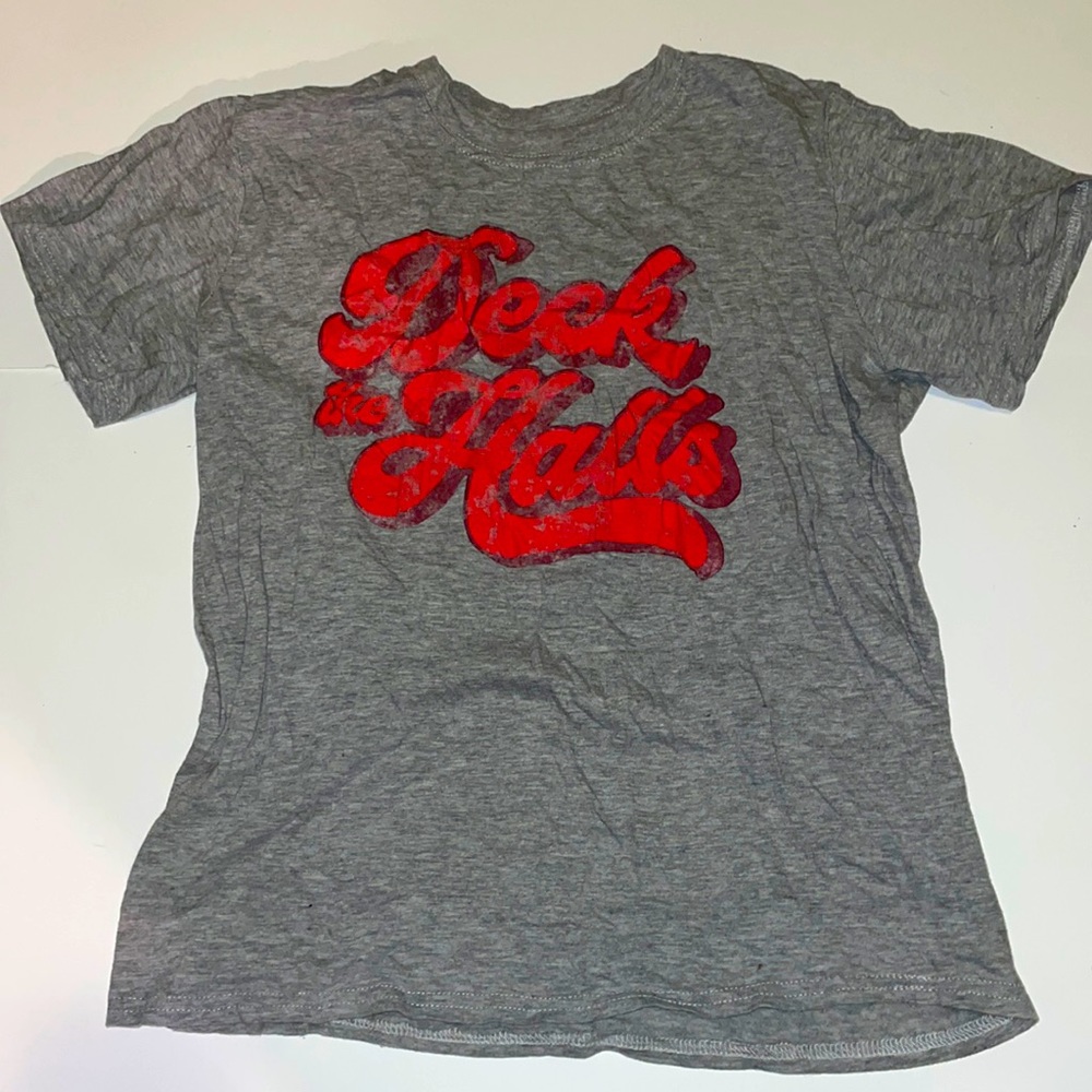 S Deck the Halls Grey T